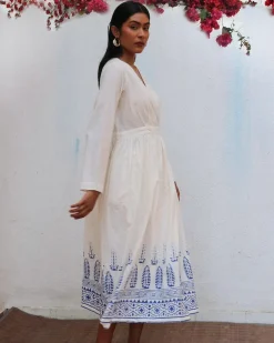 Aestas Block printed Cotton Dress - BGVL