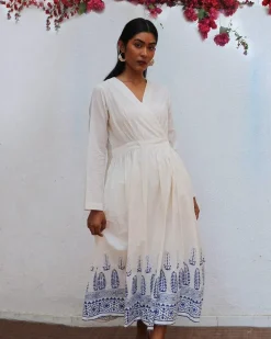 Aestas Block printed Cotton Dress - BGVL