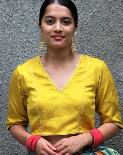 Akshara Mashru Silk Blouse - Chandani