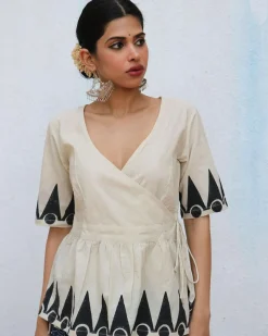 Ariel Blockprinted Cotton Top - NOMAD