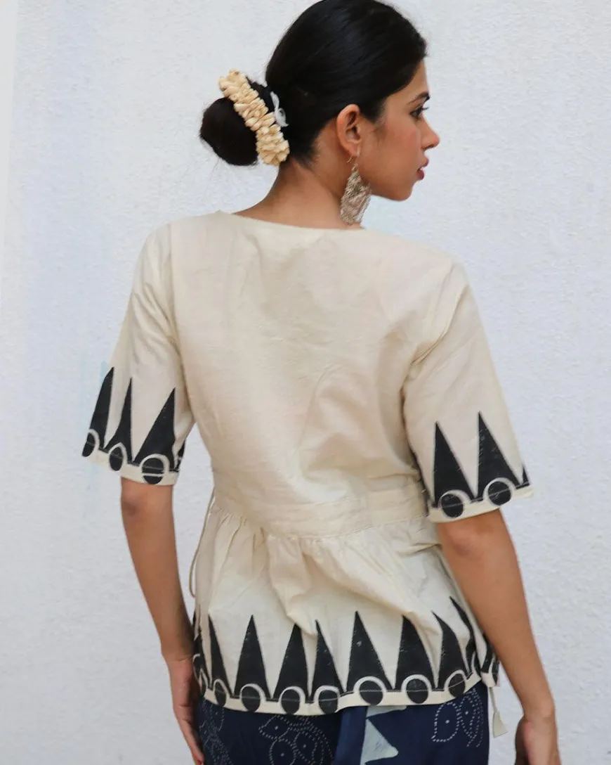 Ariel Blockprinted Cotton Top - NOMAD