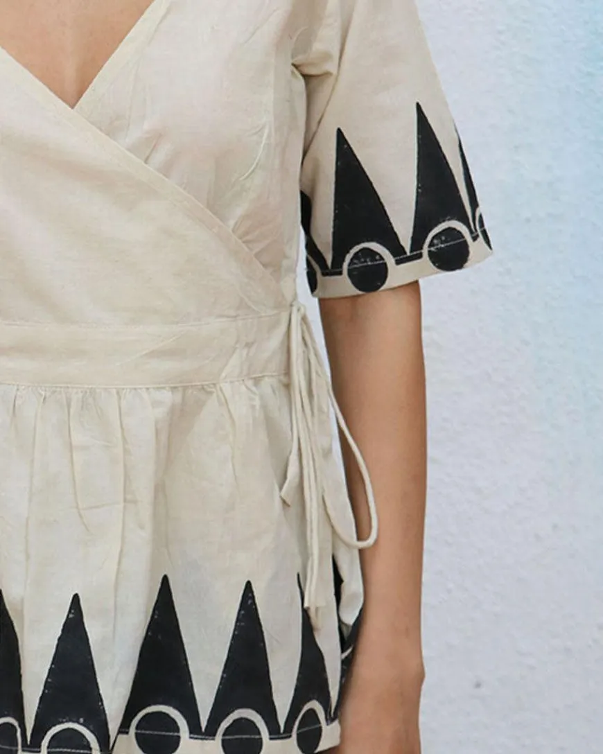 Ariel Blockprinted Cotton Top - NOMAD