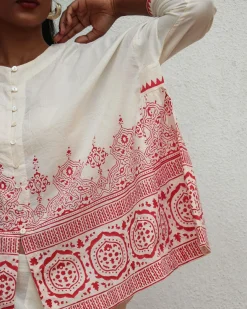 Arpina Blockprinted Cotton Shirt - BGVL
