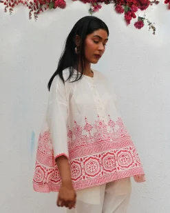 Arpina Blockprinted Cotton Shirt - BGVL