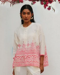 Arpina Blockprinted Cotton Shirt - BGVL