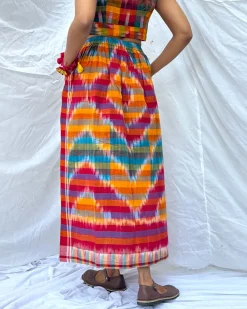 Bhanwar Gamcha Cotton Skirt - GMC