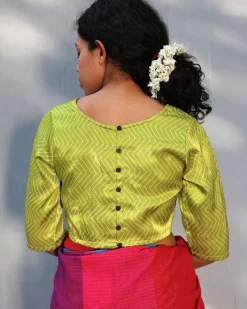Birva Mashru Silk Blouse