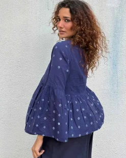 Bluebird Bandhej Cotton Top