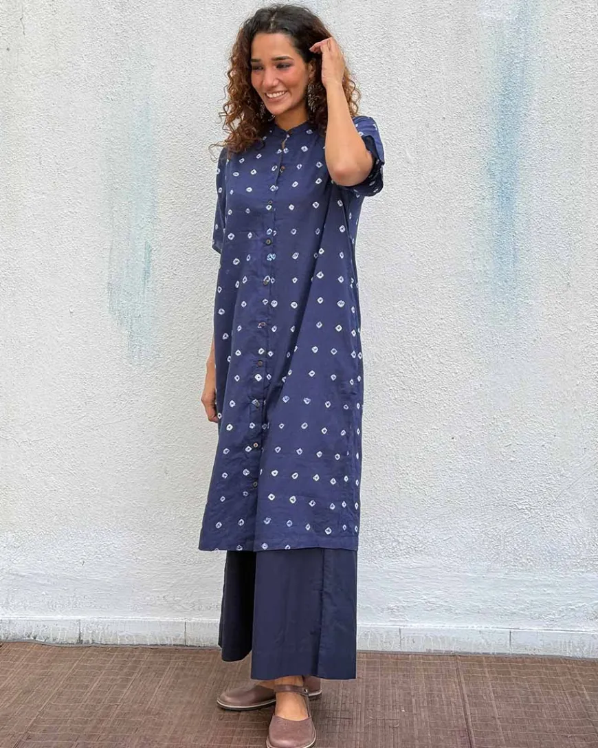 Breezy Belle Bandhej Cotton Kurti