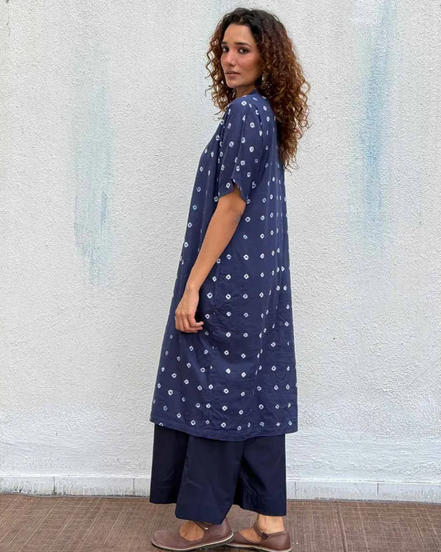Breezy Belle Bandhej Cotton Kurti