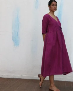 Brisa Handwoven Linen Dress - Breathe
