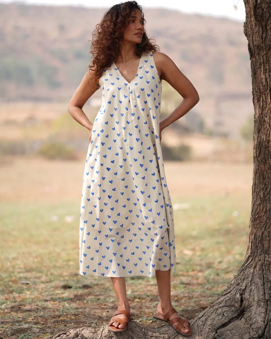 Dil Chahta Hai Handblock Printed Cotton Dress