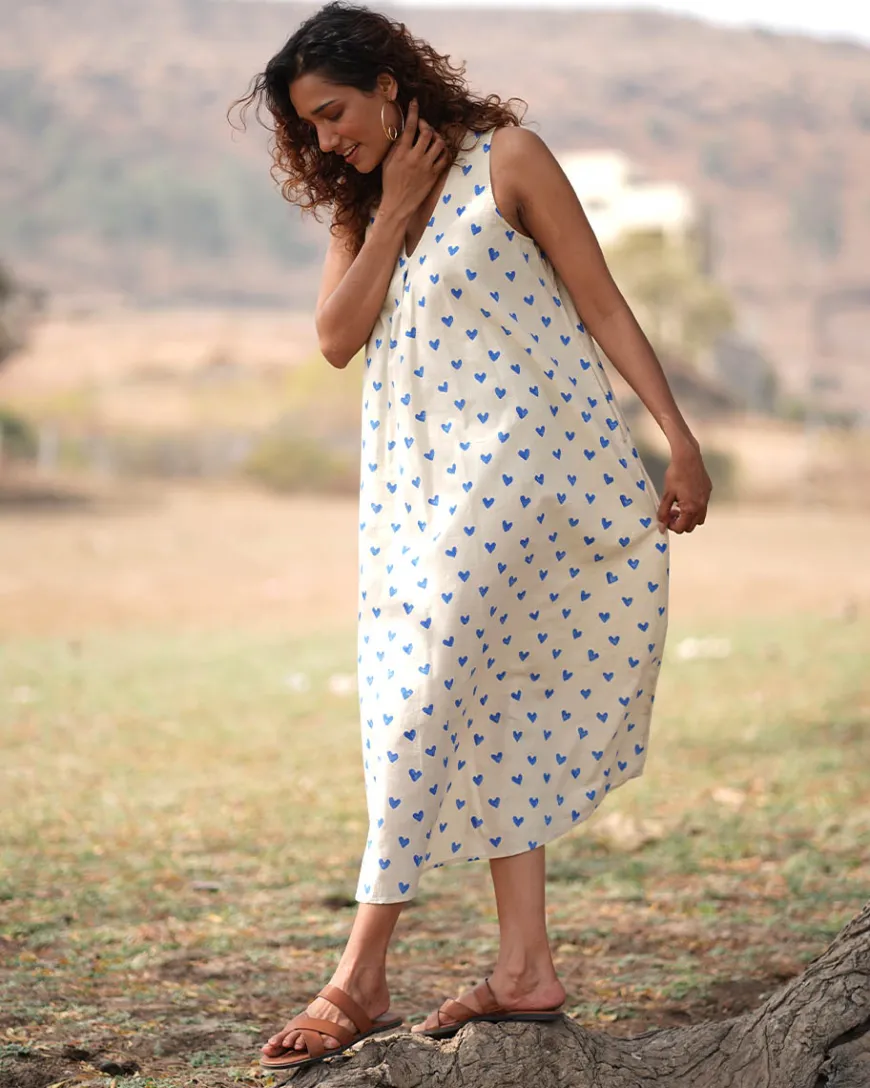 Dil Chahta Hai Handblock Printed Cotton Dress