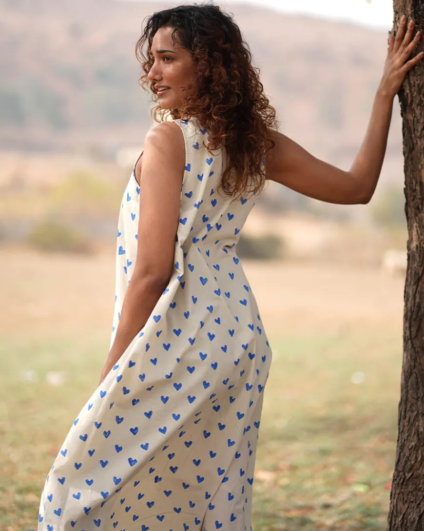 Dil Chahta Hai Handblock Printed Cotton Dress