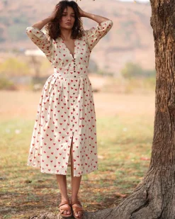Dil Dariya Handblock Printed Cotton Dress