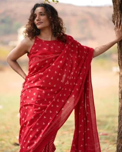 Dil Deewana Handblock Printed Cotton Saree