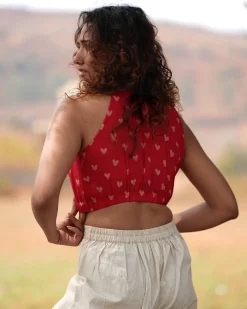 Dil Toh Baccha Handblock Printed Cotton Blouse