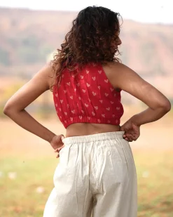 Dil Toh Baccha Handblock Printed Cotton Blouse