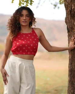 Dil Toh Baccha Handblock Printed Cotton Blouse