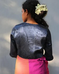 Divjot Mashru Silk Blouse