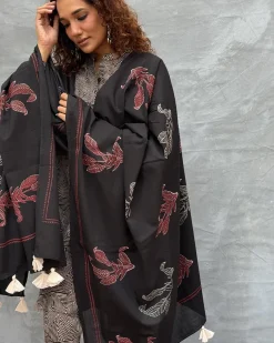 Drifting Through Dawn Blockprinted Cotton Dupatta
