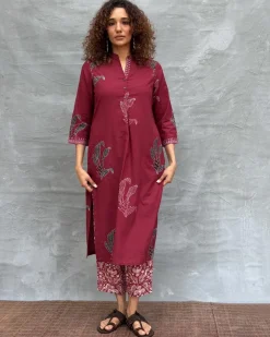 Earth’s Pulse Blockprinted Cotton Kurti