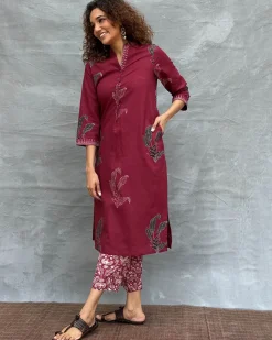 Earth’s Pulse Blockprinted Cotton Kurti