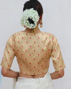 Eudora Gold Brocade Blouse