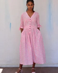 Gulpha Handblockprinted Cotton Dress-Sor