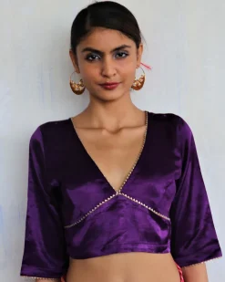 Hiraya Mashru Silk Blouse - Roshni