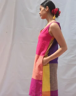 Iris Handwoven Cotton Dress - RC