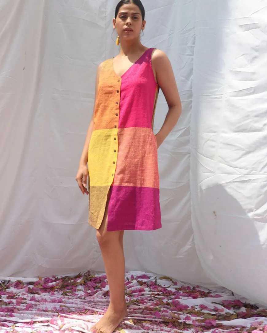 Iris Handwoven Cotton Dress - RC