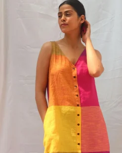 Iris Handwoven Cotton Dress - RC