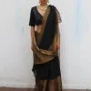 Kalyani Handwoven Linen Zari Saree