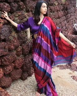 Kashish Handwoven Cotton Saree - Holi