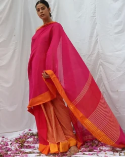 Khwab Handwoven Cotton Saree - LIDD