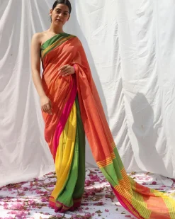 Lorelei Handwoven Cotton Saree - LIDD