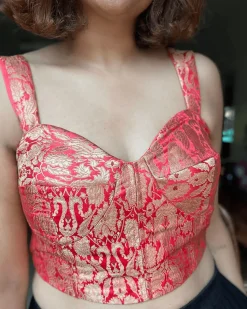 Mahua Khimkab Brocade Blouse - Nargiz