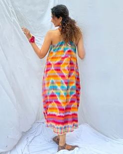Meghmallar Gamcha Cotton Dress - GMC