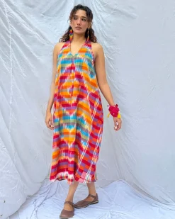 Meghmallar Gamcha Cotton Dress - GMC