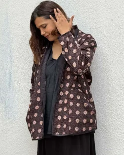 Moonchild Mashru Silk Reversible Quilted Jacket