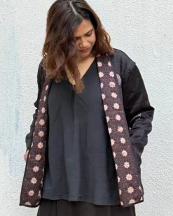 Moonchild Mashru Silk Reversible Quilted Jacket
