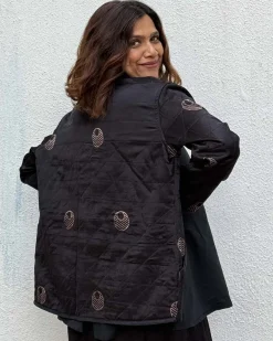 Moonchild Mashru Silk Reversible Quilted Jacket
