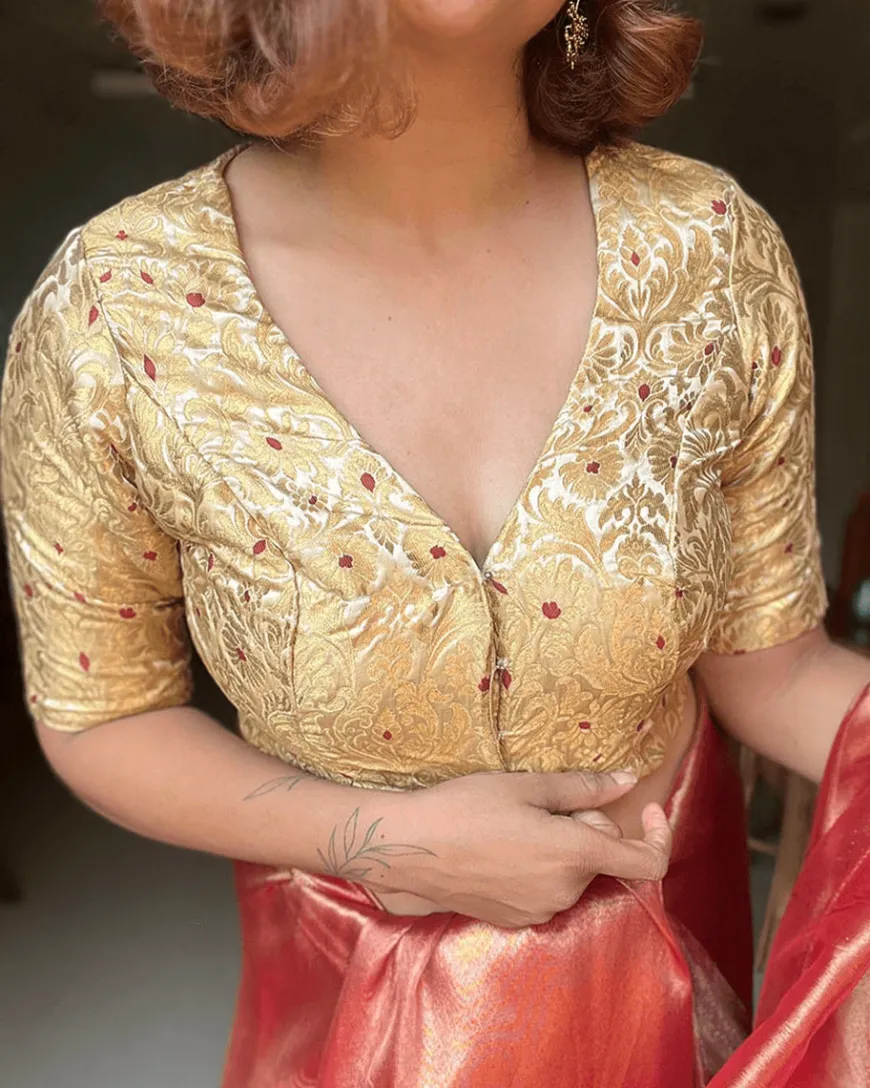 Mugdha Khimkab Brocade Blouse - Nargiz