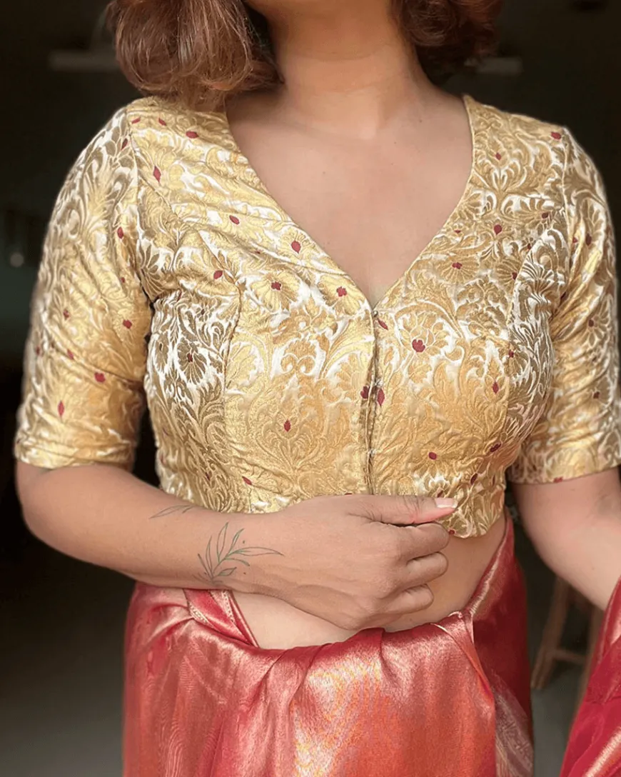 Mugdha Khimkab Brocade Blouse - Nargiz