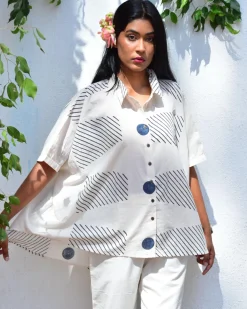 Opulent Whispers Handblockprinted Cotton Top - Vnmn