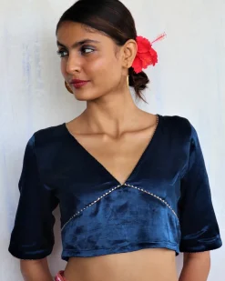 Revati Mashru Silk Blouse- Roshni