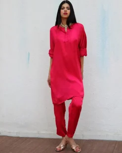 Rhea Modal Silk Co-ord Set