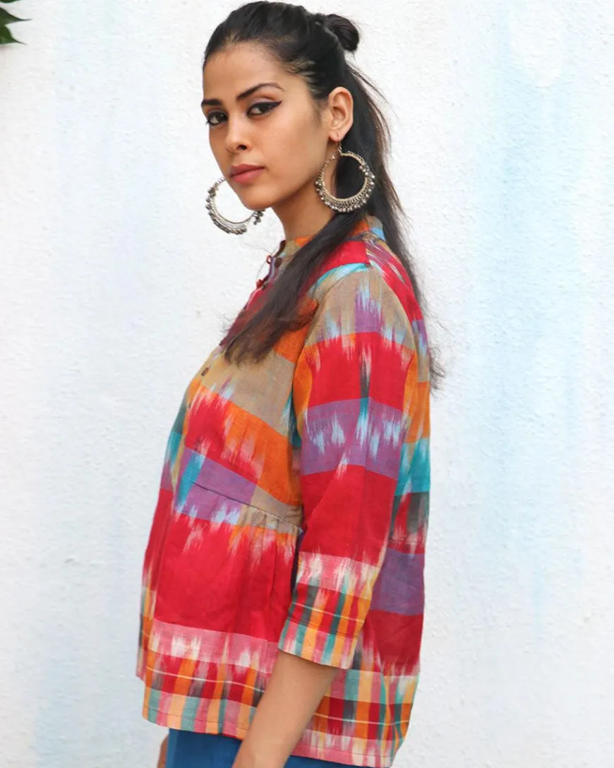 Rinaaz Gamcha Cotton Top