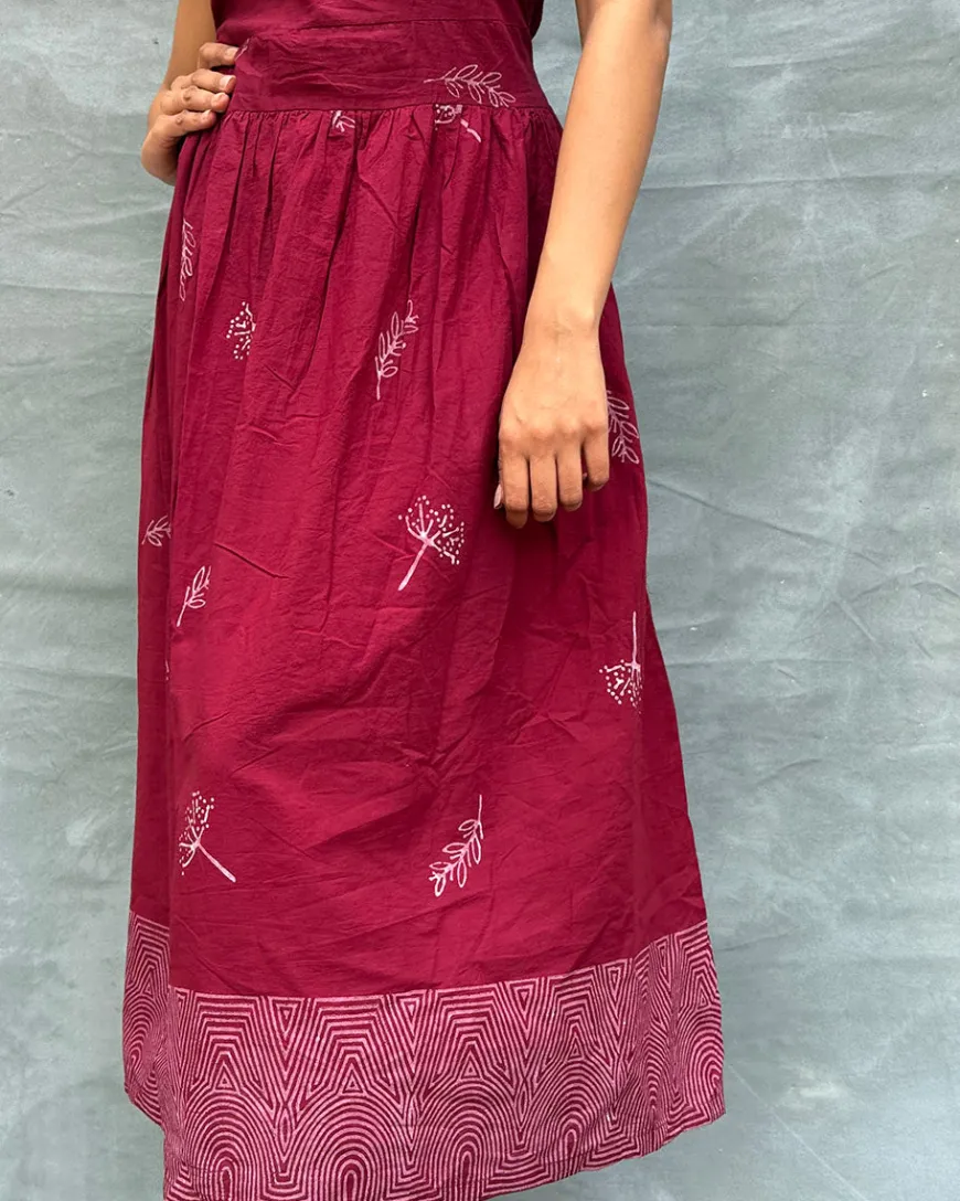 Riversong Block printed Cotton Dress